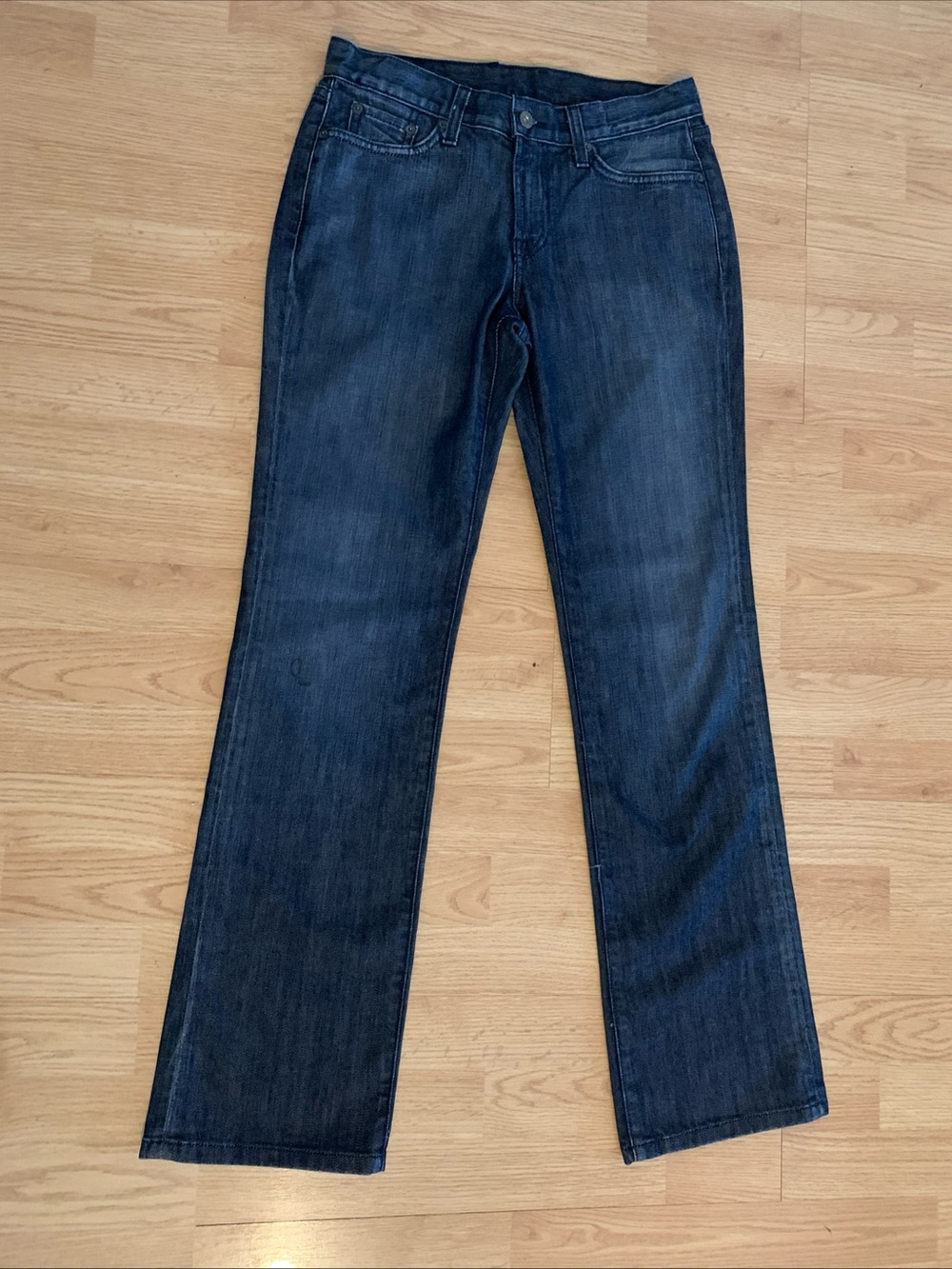 Lucky Brand Jeans Dungarees Mid Rise Dark Wash Sz 6/28 CheapChicPlus EUC